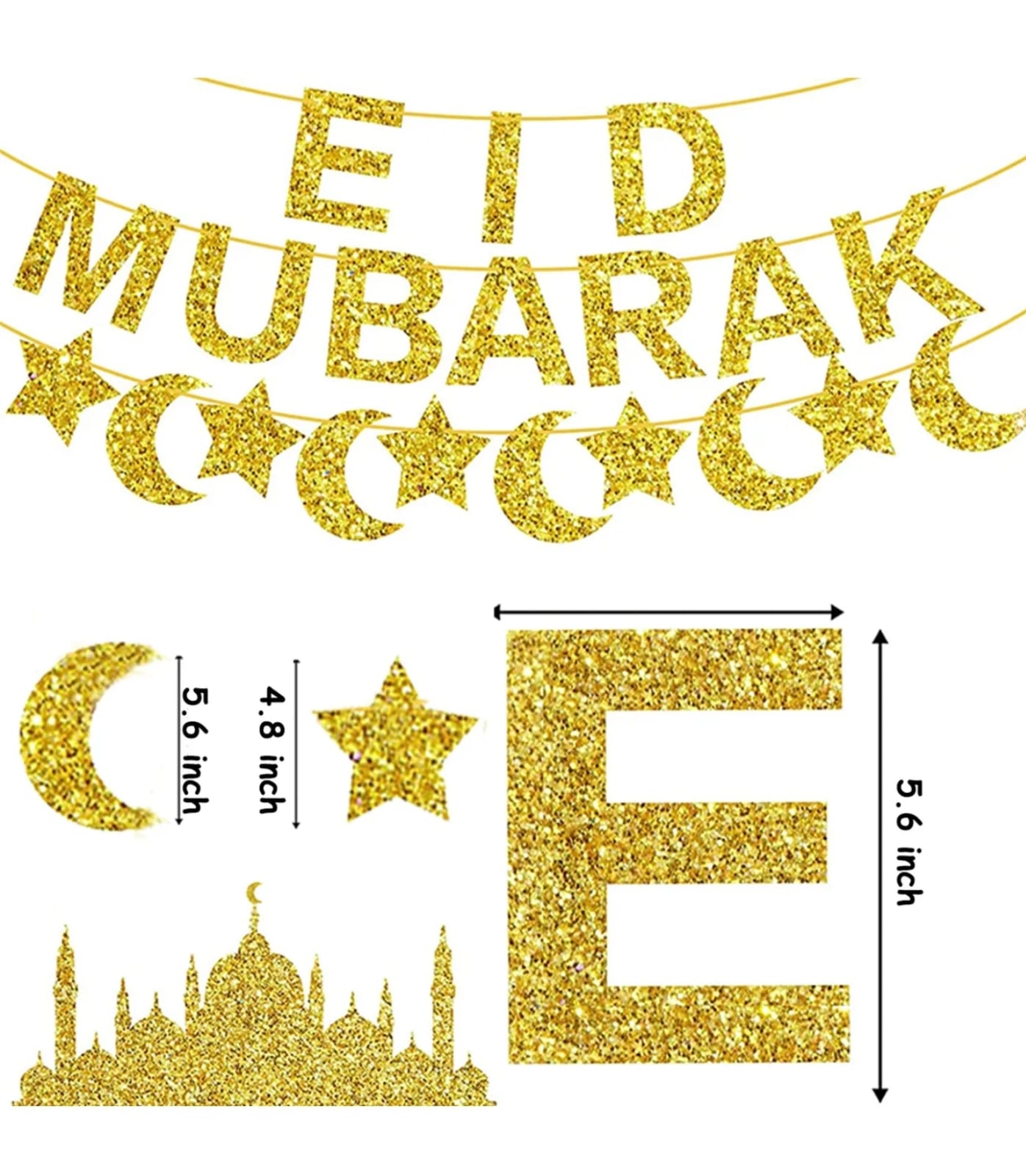 Eid Mubarak Banner - Golden Onion Papper