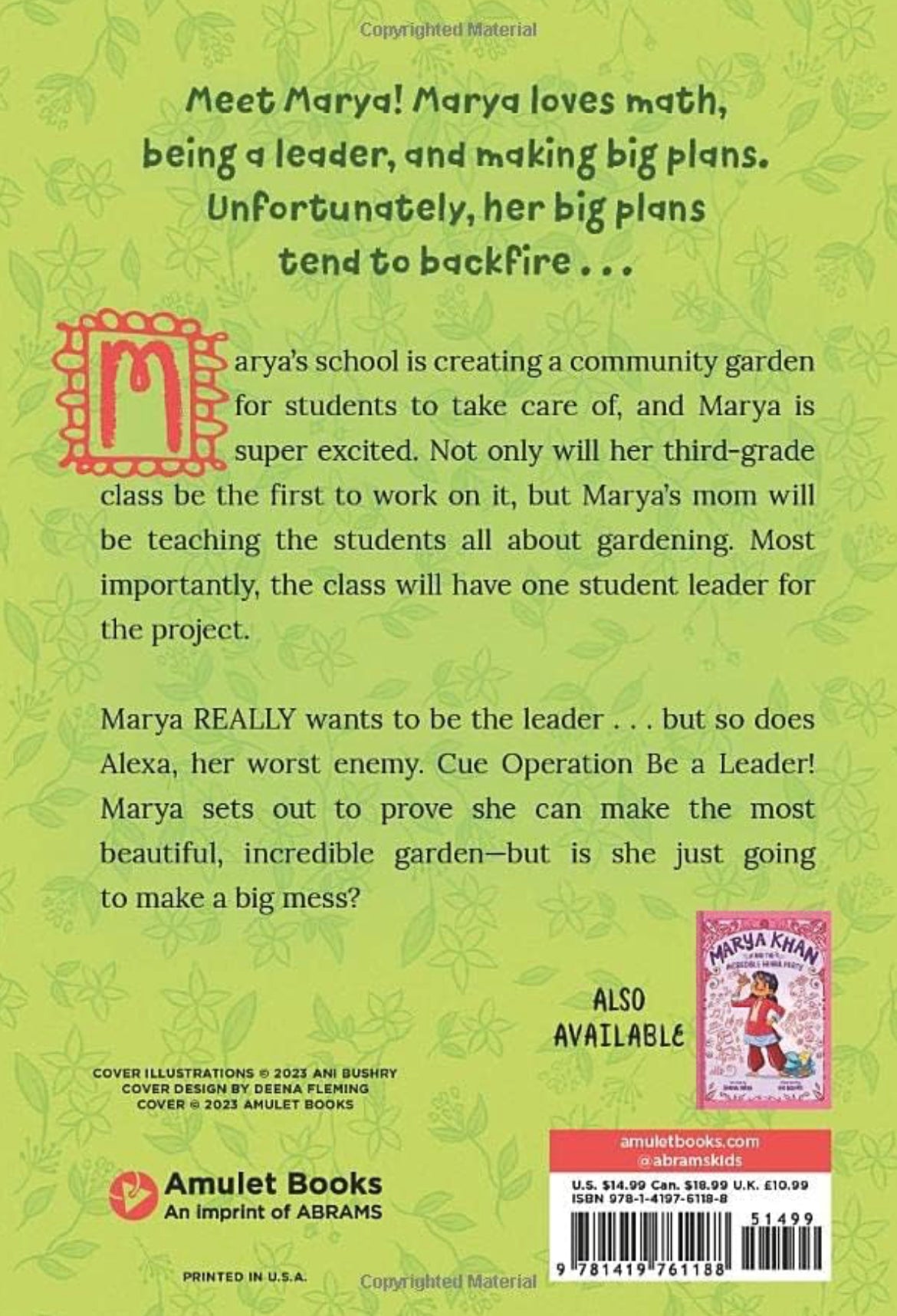 Marya Khan - and the Fabulous Jasmine Garden Bk.2