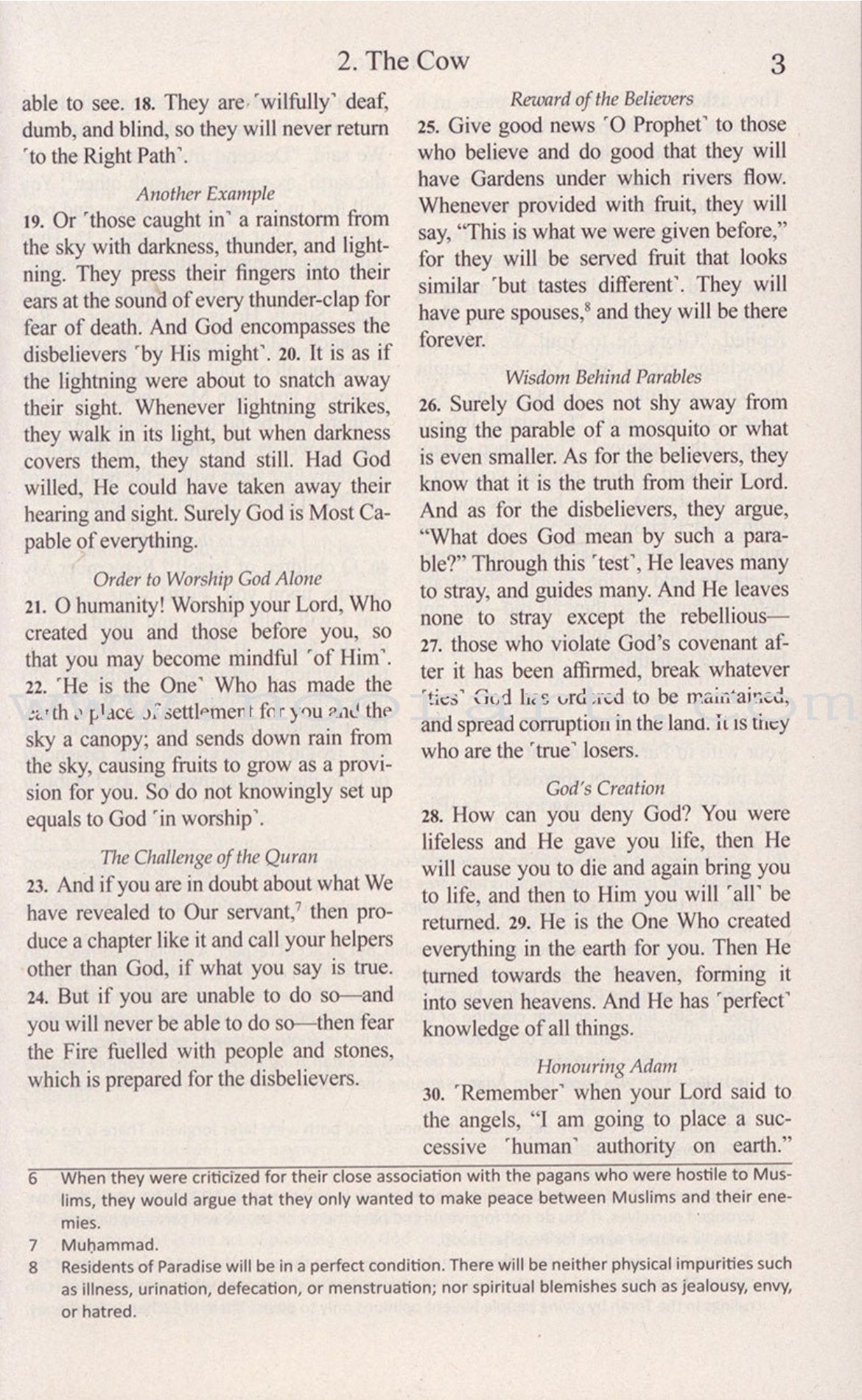 The Clear Quran - English Translation Only