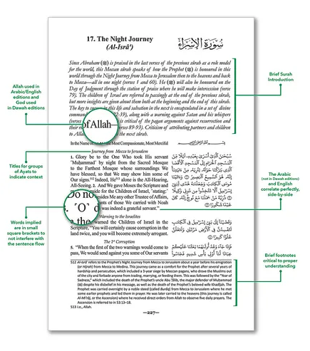 The Clear Quran – with Arabic Text ( parallel edition) | Paperback Cover