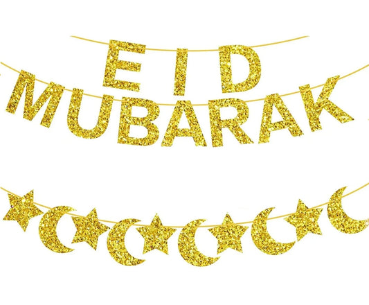 Eid Mubarak Banner - Golden Onion Papper