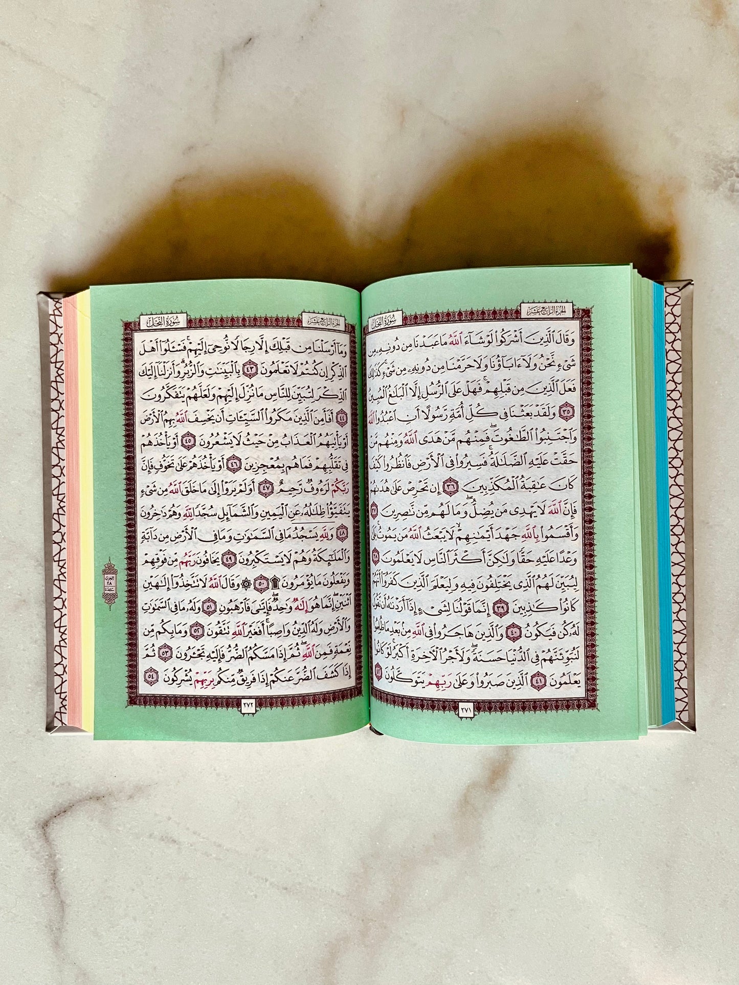 Regular Colourful Quran - Midnight with Gold