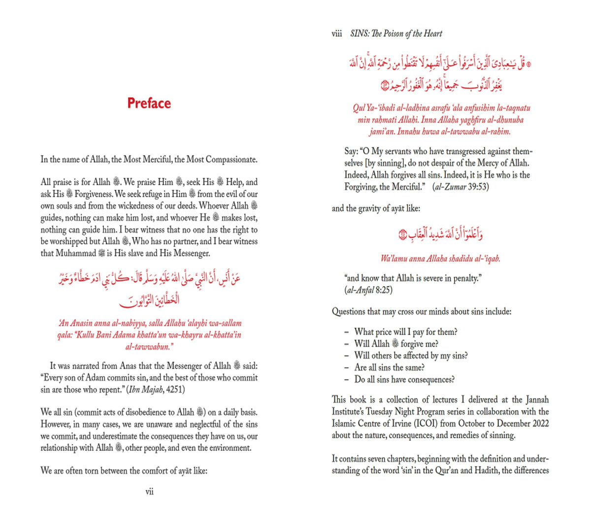 Sins: Poison of the Heart - by Dr. Haifaa Younis