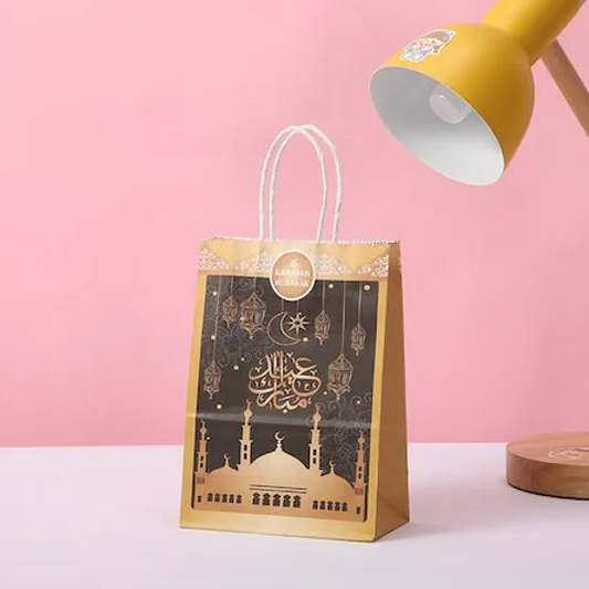 EID MUBARAK KRAFT PAPER BAG - Assorted